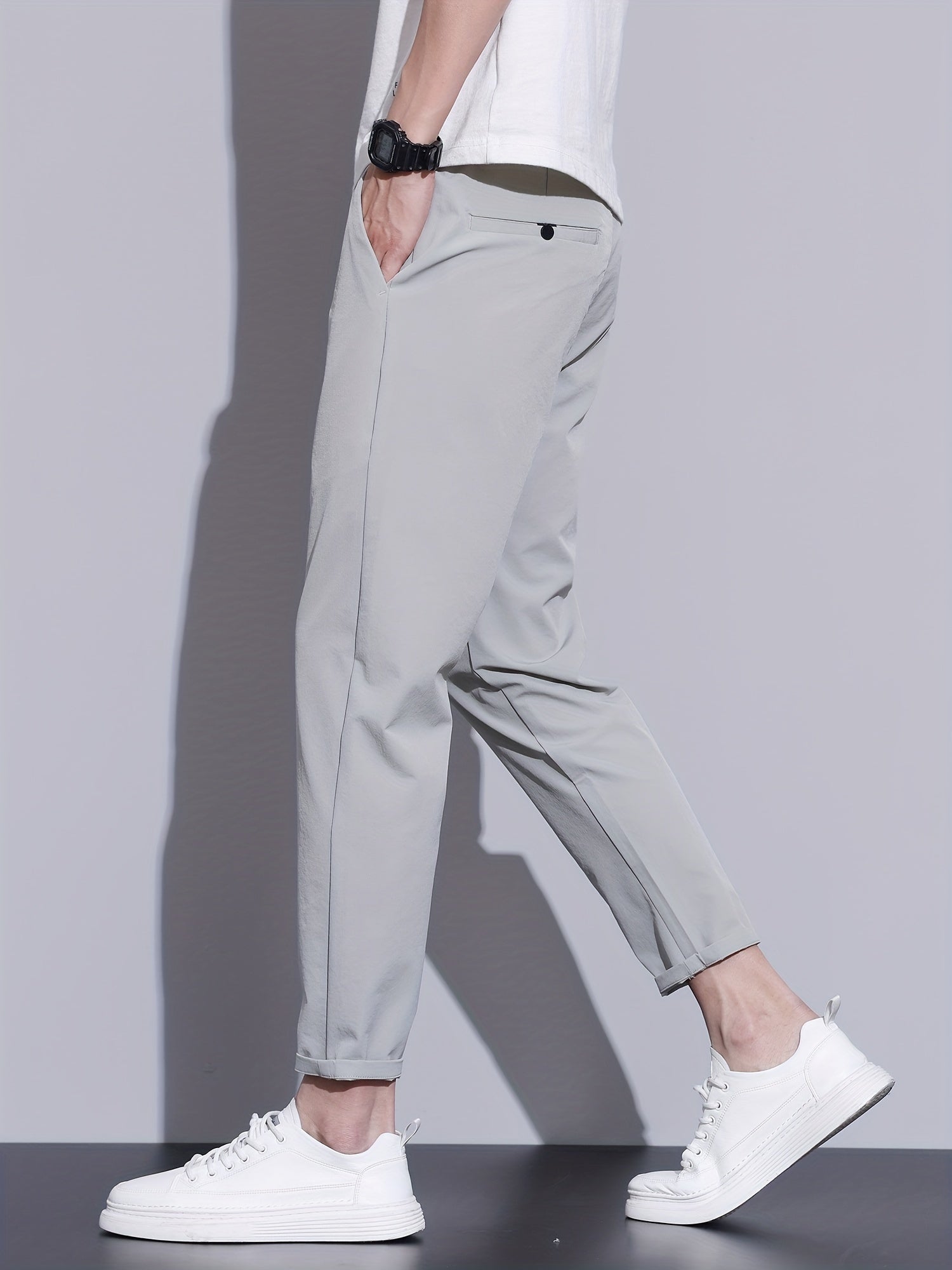 CHINO CROPPED - DARKGREY