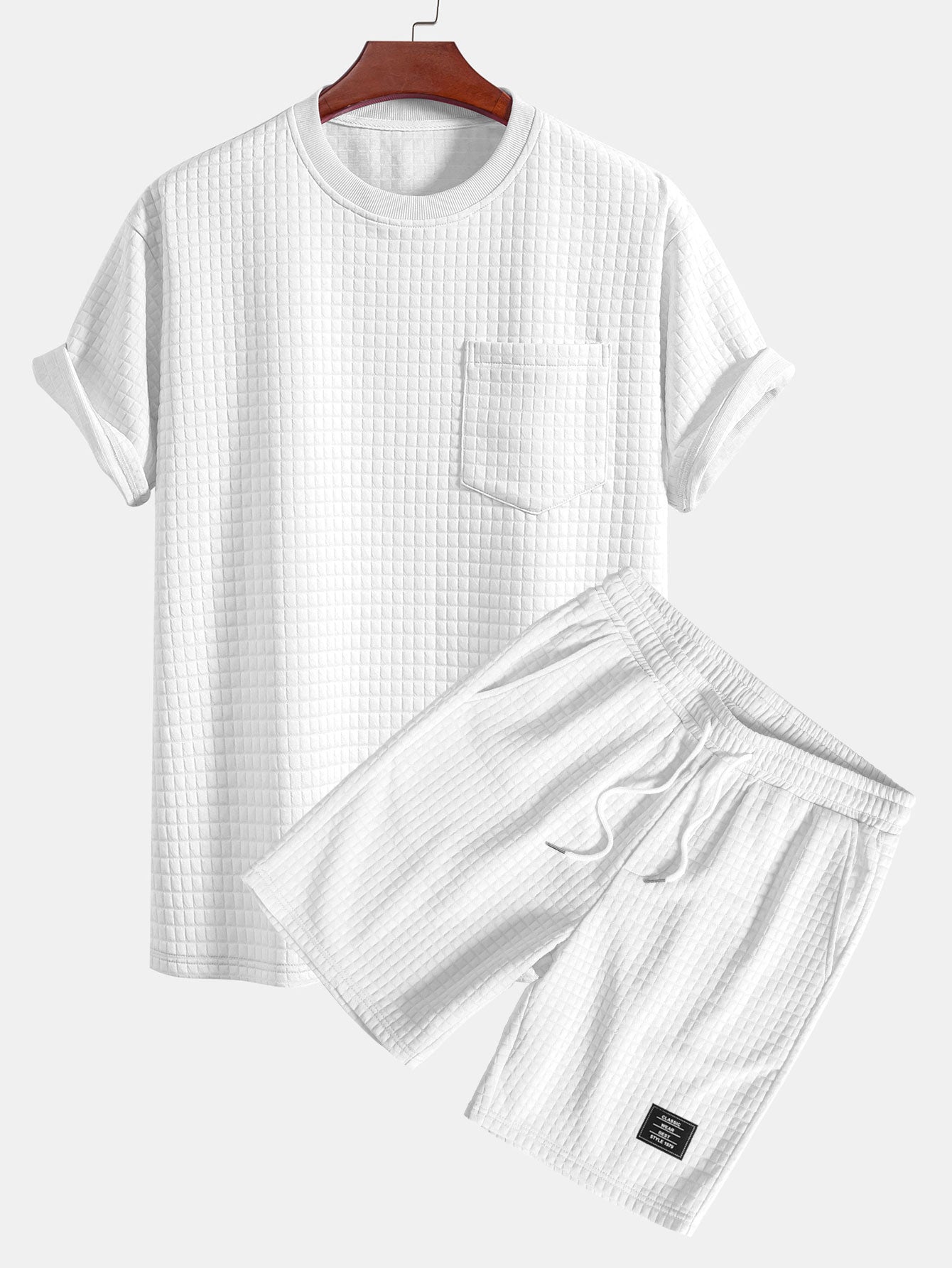 Oversize Waffle T-Shirt & Shorts