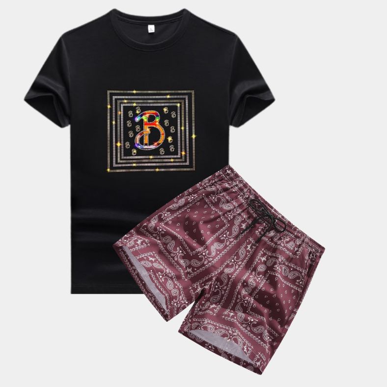 Paisley Print T-Shirt & Paisley Print Shorts