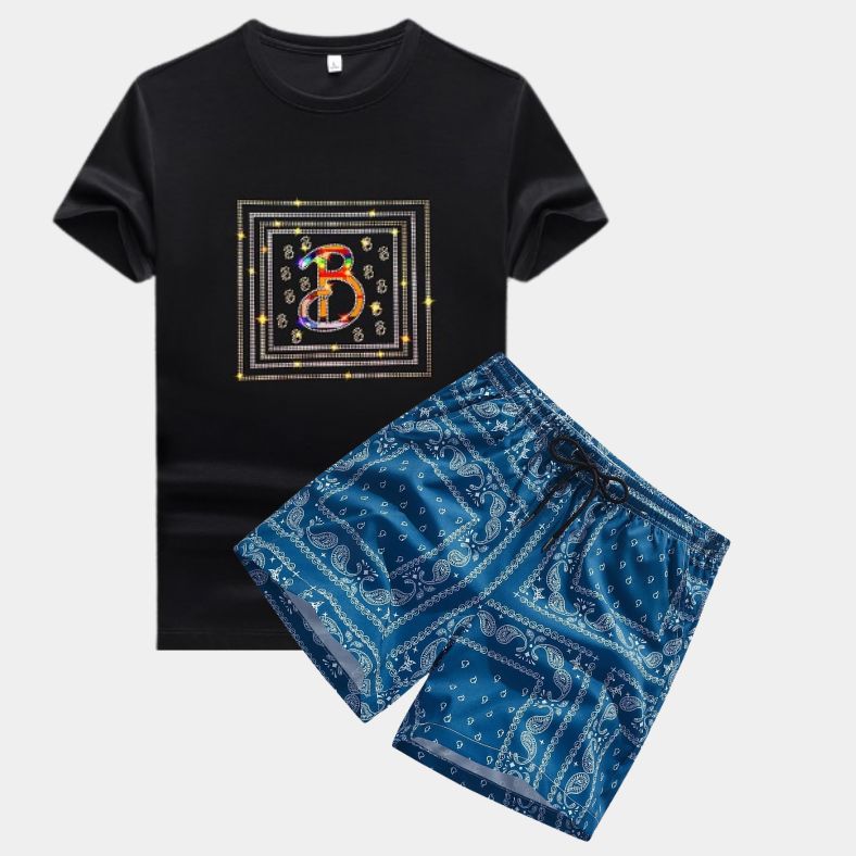 Paisley Print T-Shirt & Paisley Print Shorts