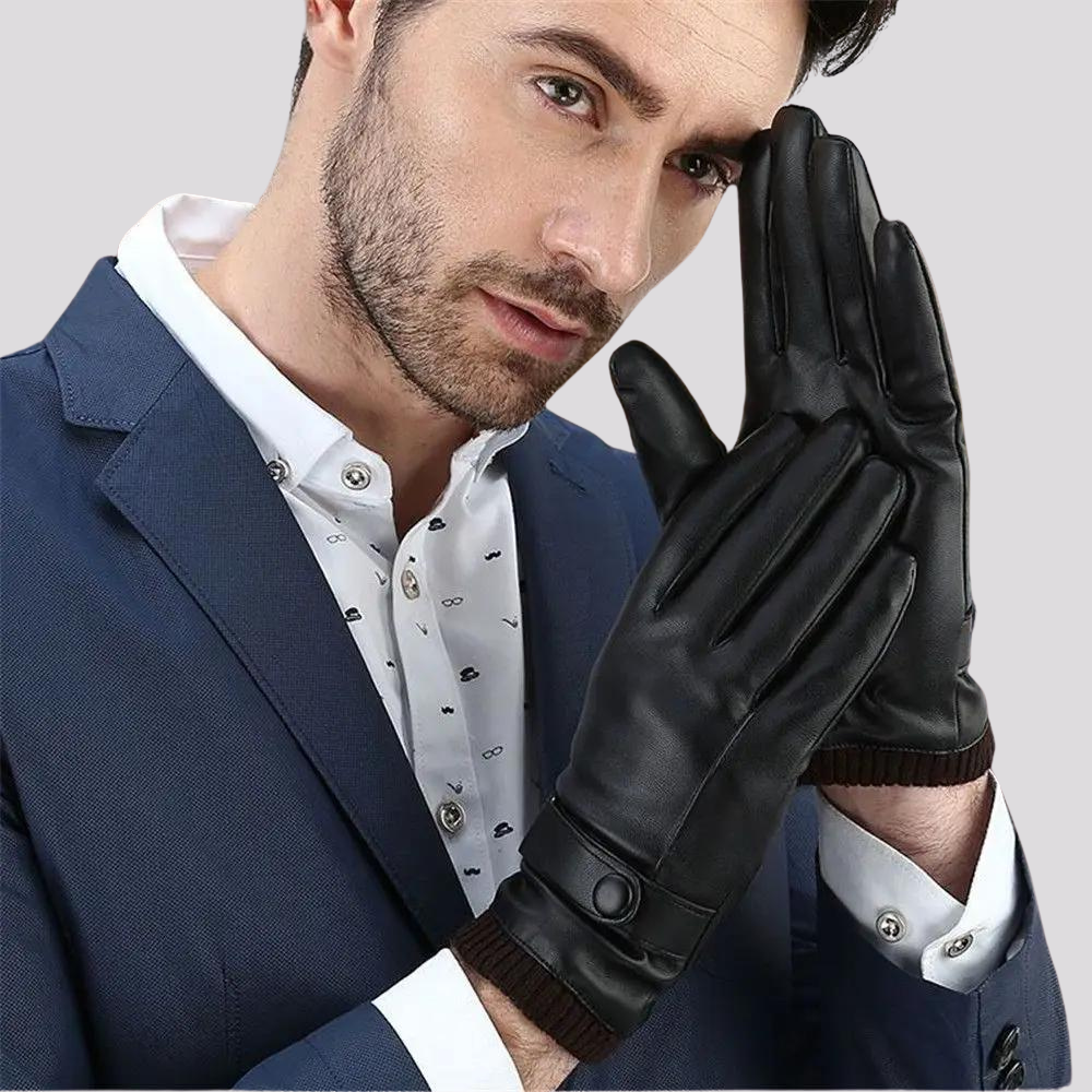 Harris | Elegant Leather Autumn Gloves for Men