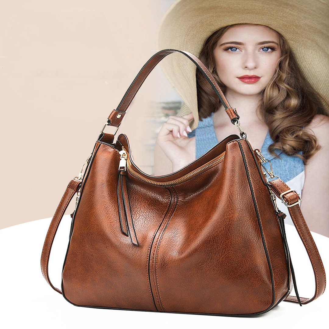 Freya | Elegant Leather Shopping Bag with a Large Capacity