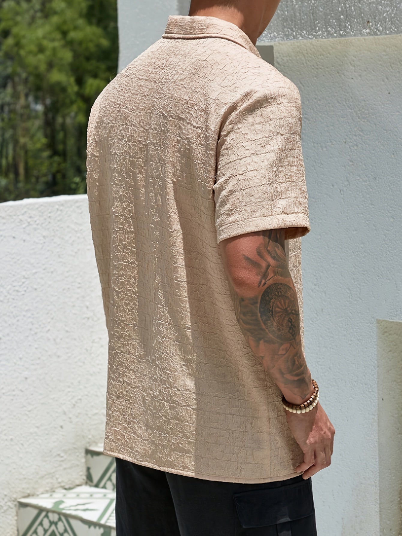 SANTINO CROCO SHIRT - KHAKI