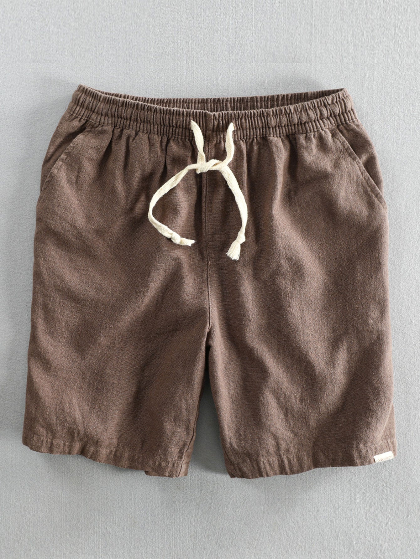 Linen Rayon Blend Cuban Shirt & Linen Cotton Blend Drawstring Shorts