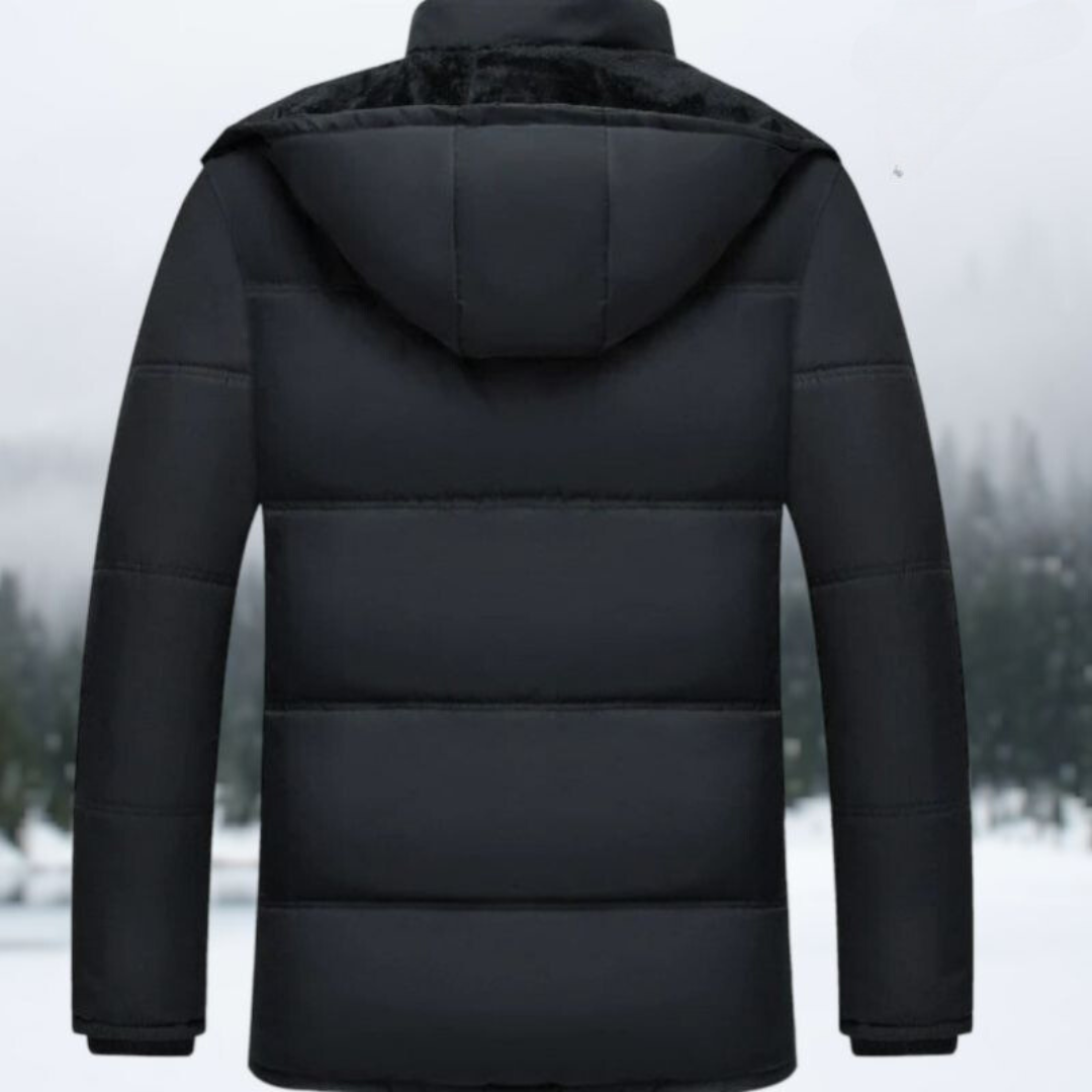 Cassius | Black Insulated Winter Jacket