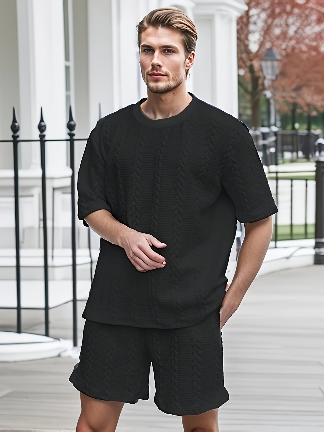 WOVEN CUBAN SET - BLACK