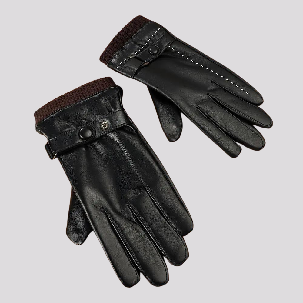 Harris | Elegant Leather Autumn Gloves for Men