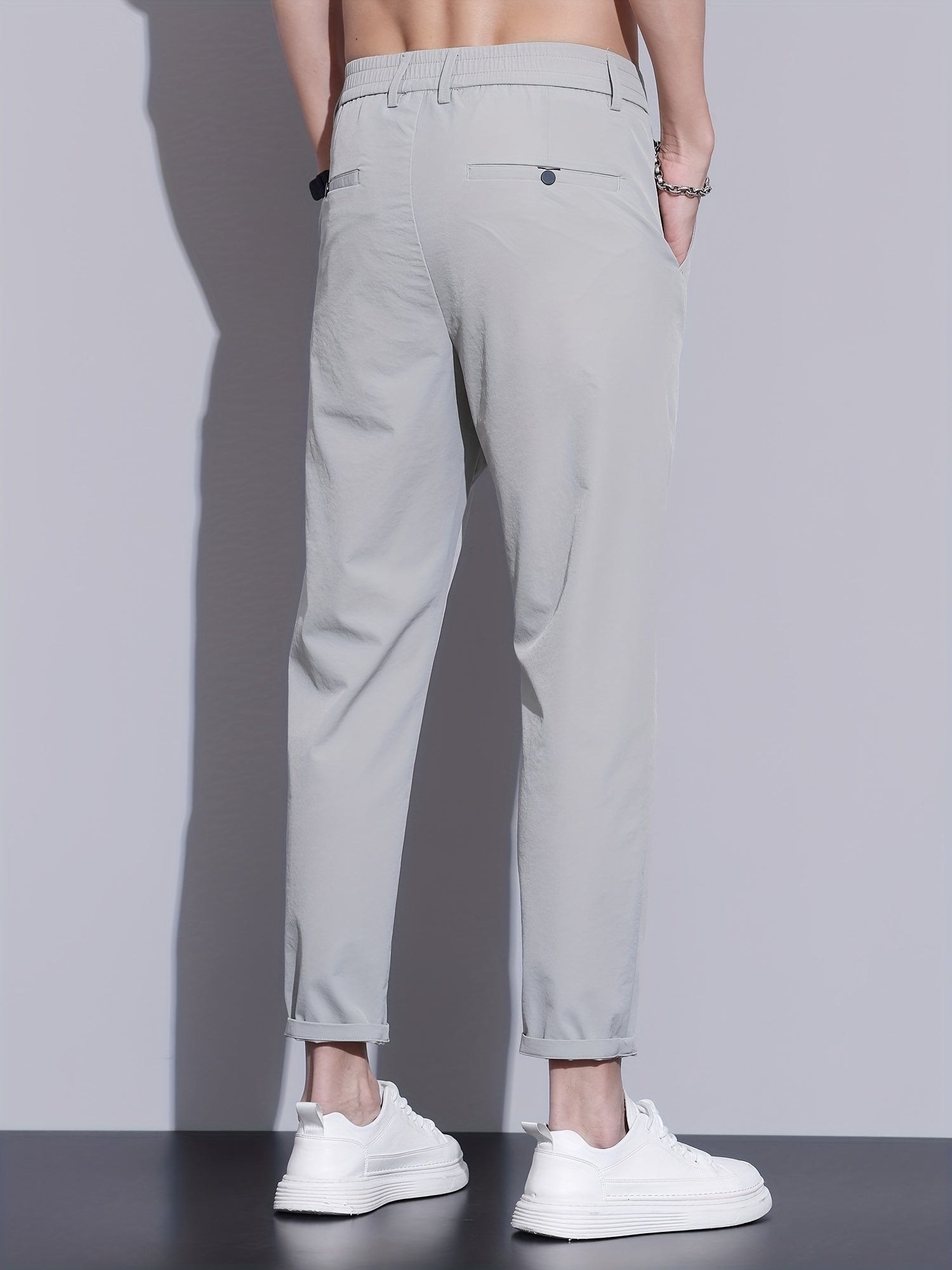 CHINO CROPPED - DARKGREY