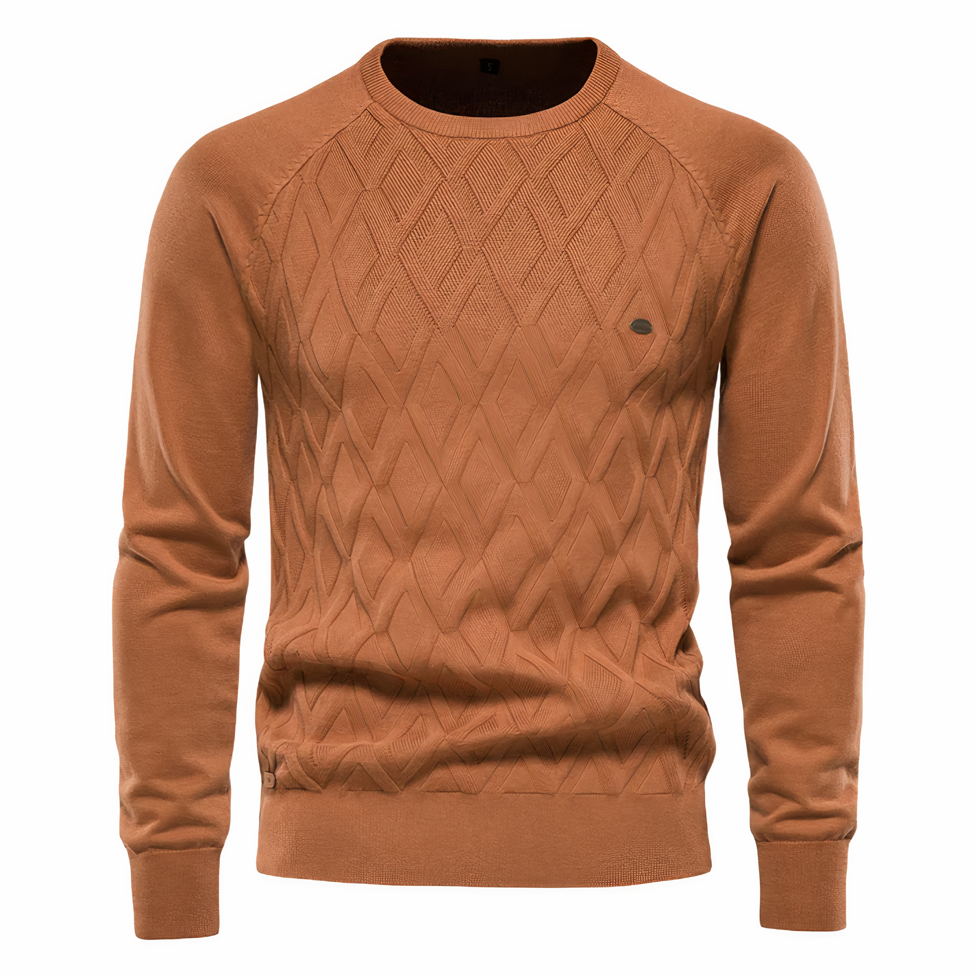 Duke | Knitted Sweater with a Diamond Pattern for Men