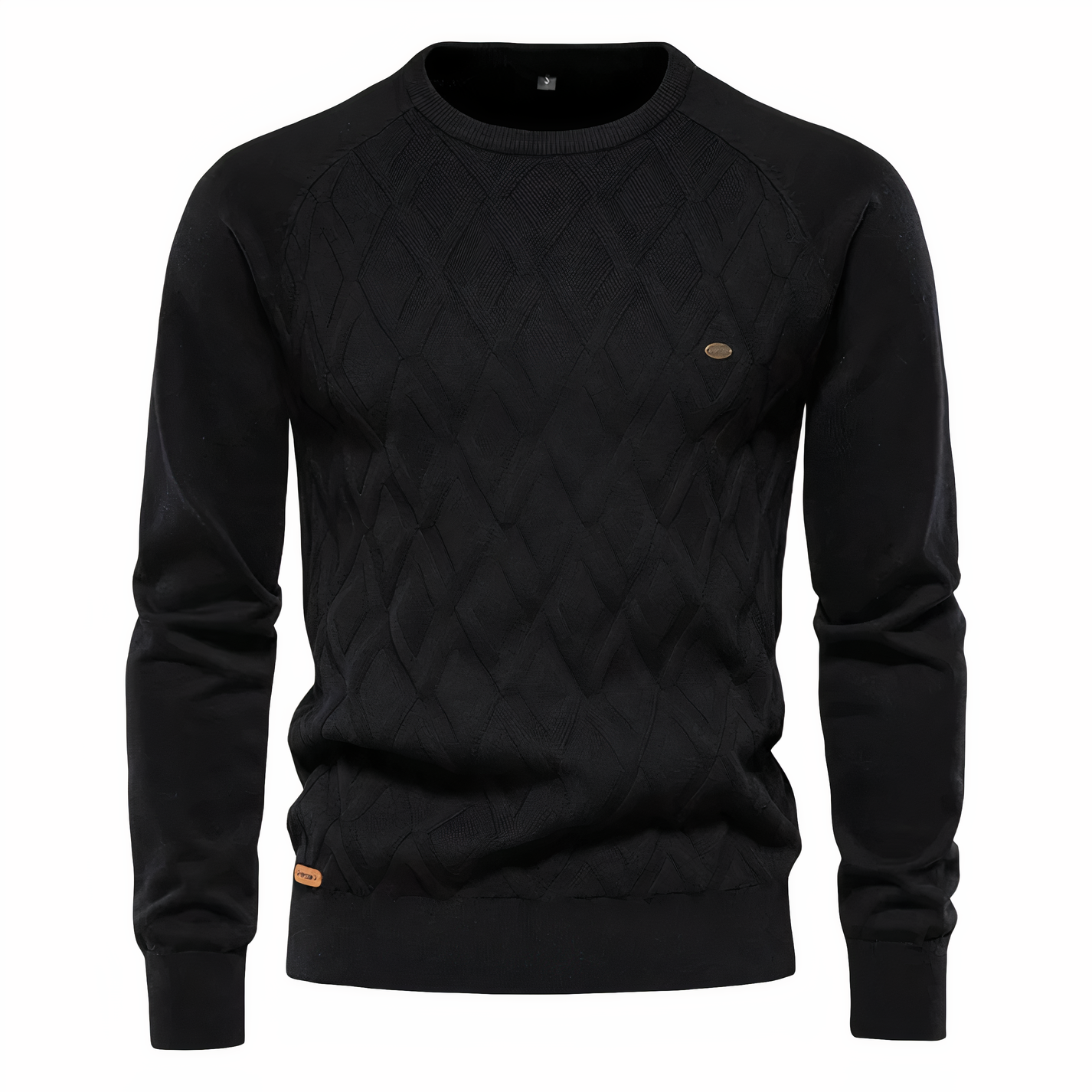 Duke | Knitted Sweater with a Diamond Pattern for Men