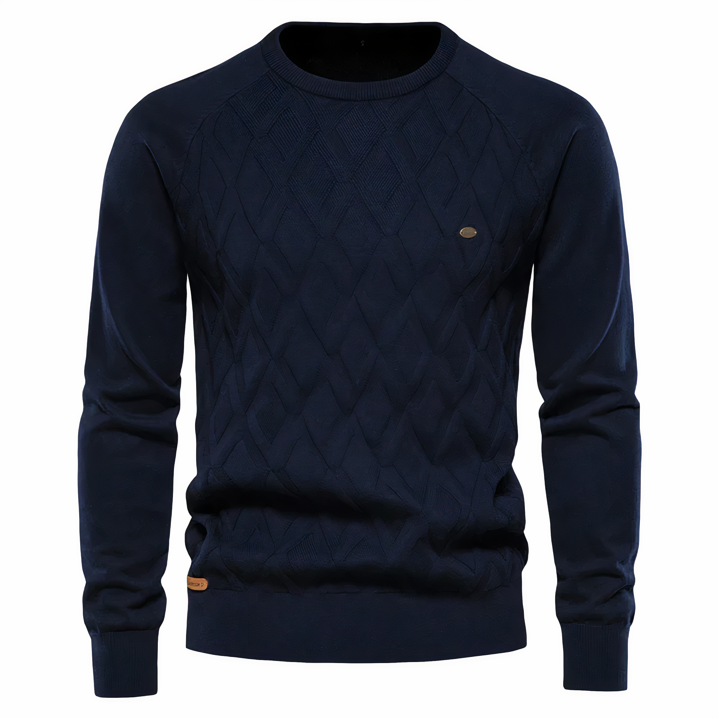 Duke | Knitted Sweater with a Diamond Pattern for Men