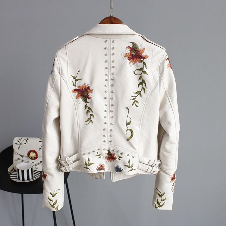 Dahlia | Leather Jacket - With Handmade Details