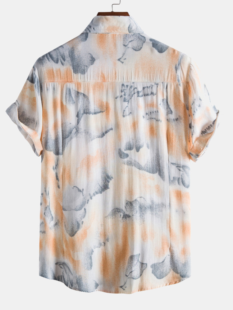 Abstract Ink Print Shirts