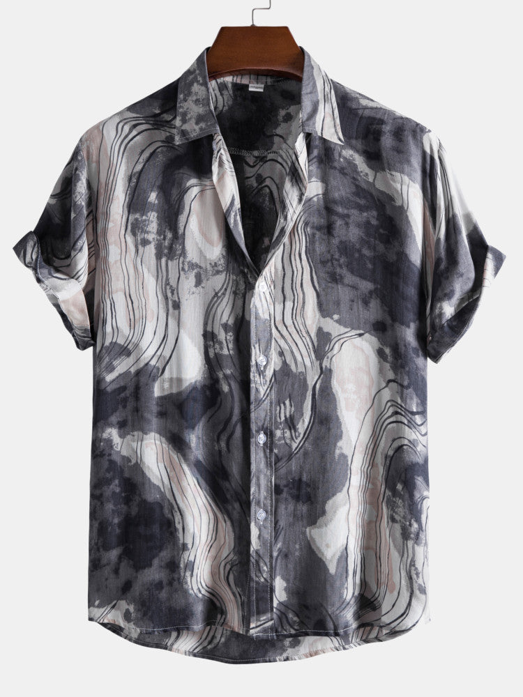 Abstract Painting Print Shirts