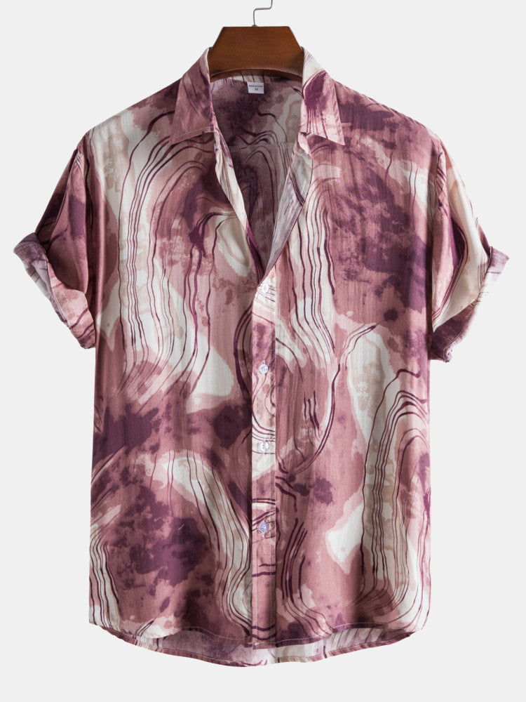 Abstract Painting Print Shirts