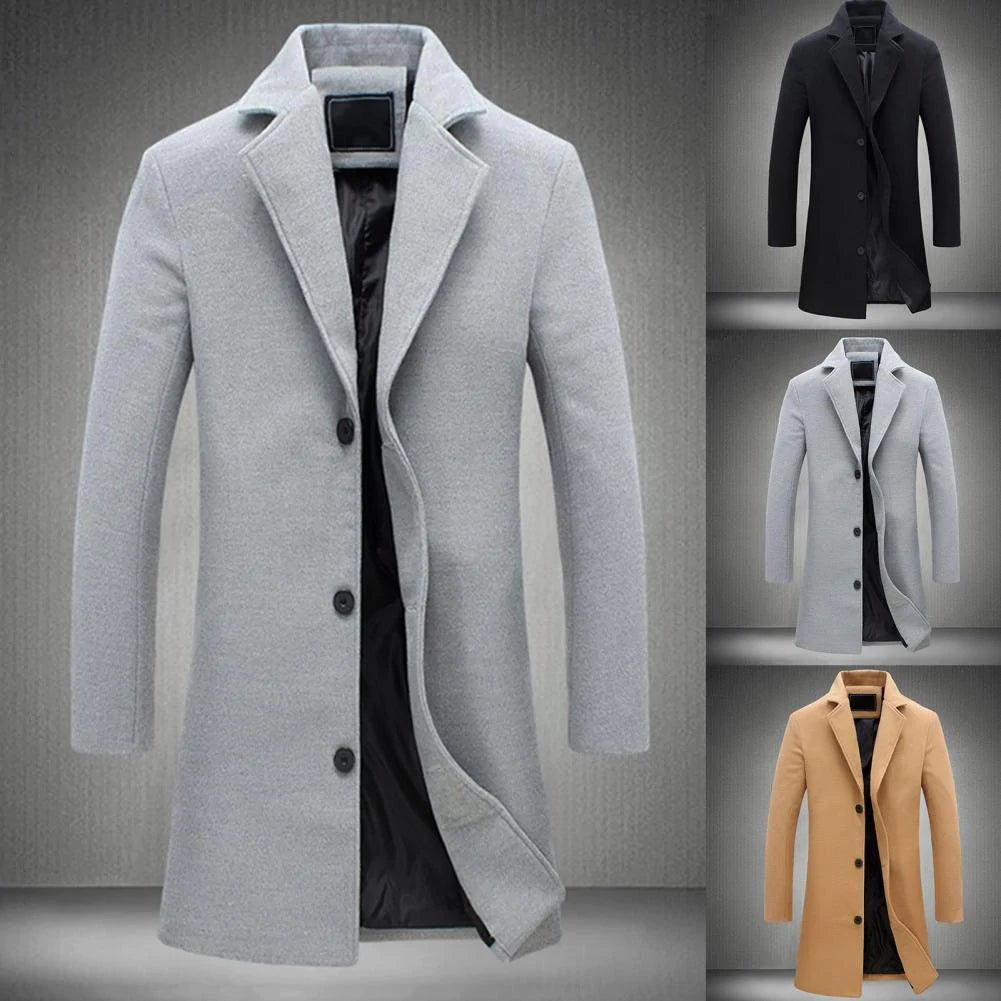 Kingsley | Long Winter Coat for Men