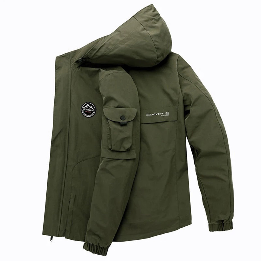 Clayton | Bomber jacket with hood for men