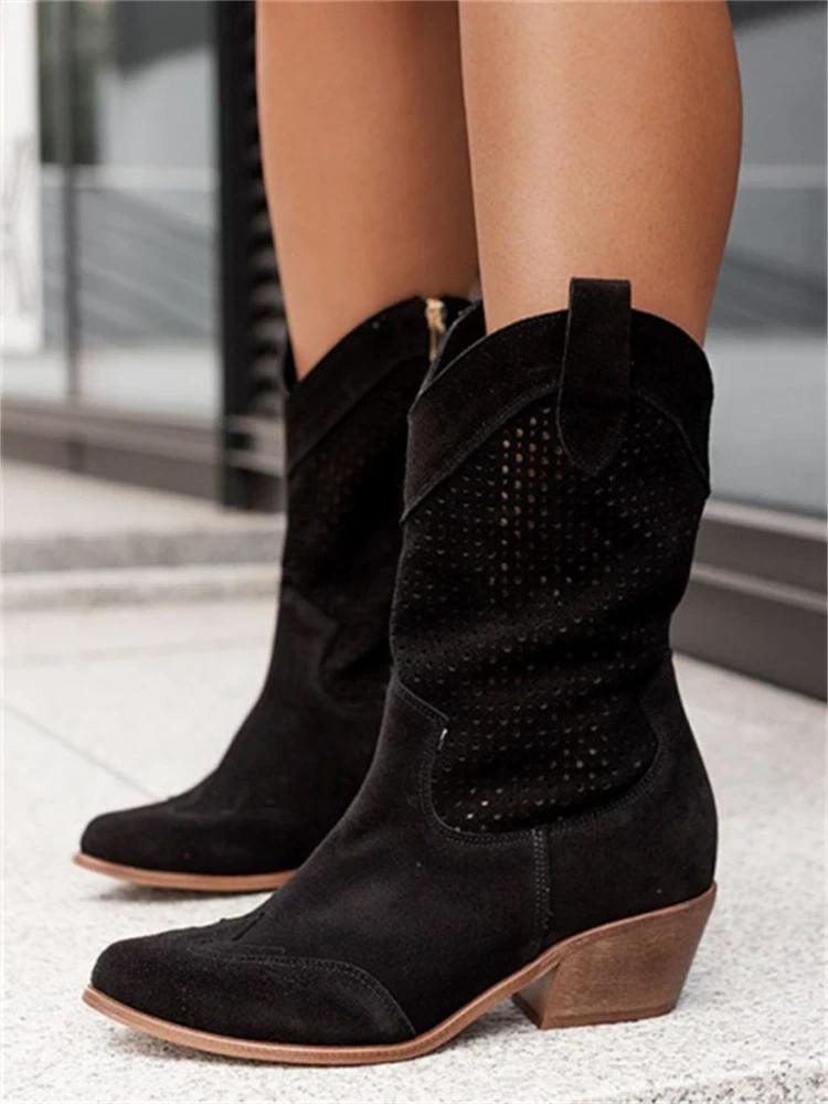 Lira | Low Heel Cowboy Boots for Women