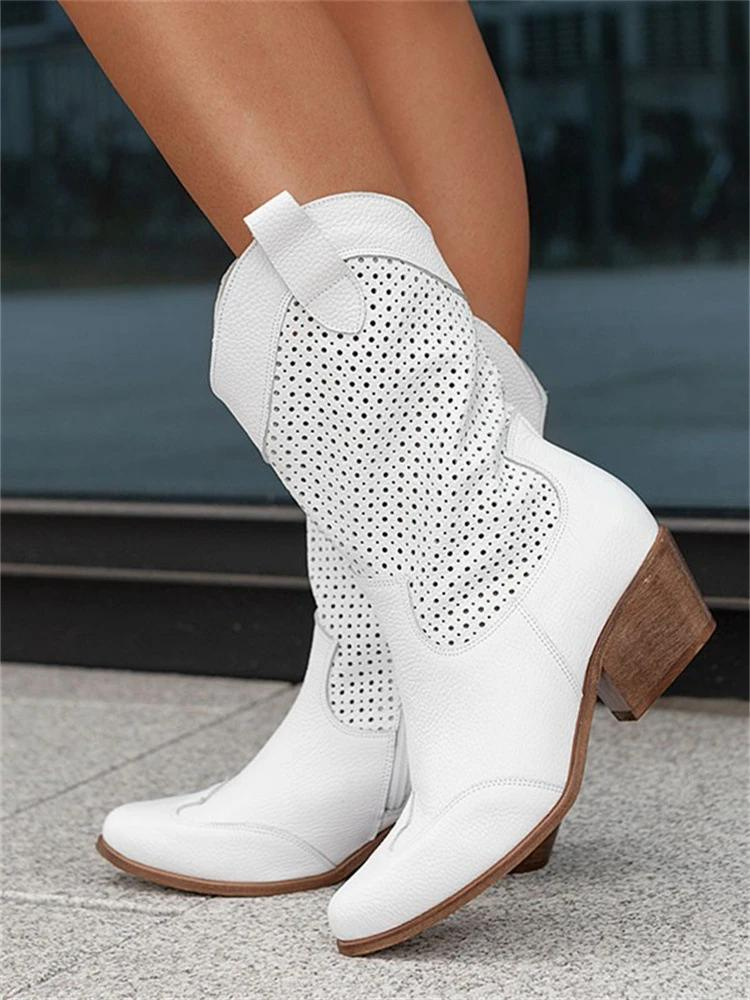 Lira | Low Heel Cowboy Boots for Women