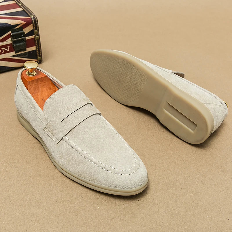 MARCIANO YACHT LOAFERS - DARK KHAKI