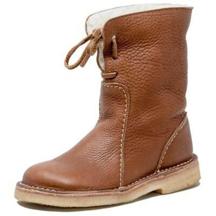 Calyx | High-Quality Leather Winter Boots with Fleece Lining