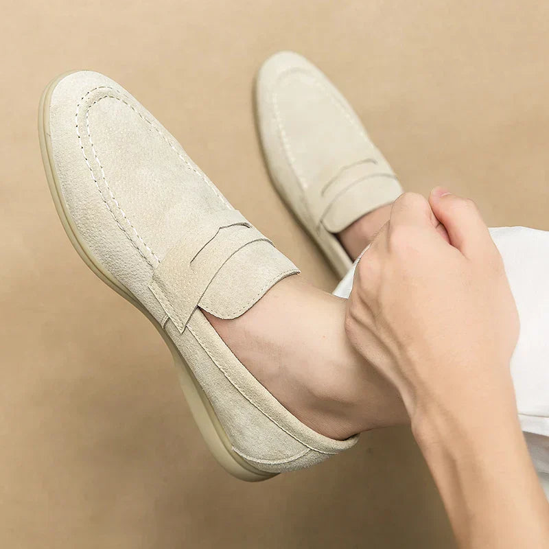 MARCIANO YACHT LOAFERS - DARK KHAKI