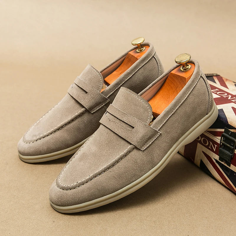 MARCIANO YACHT LOAFERS - DARK KHAKI