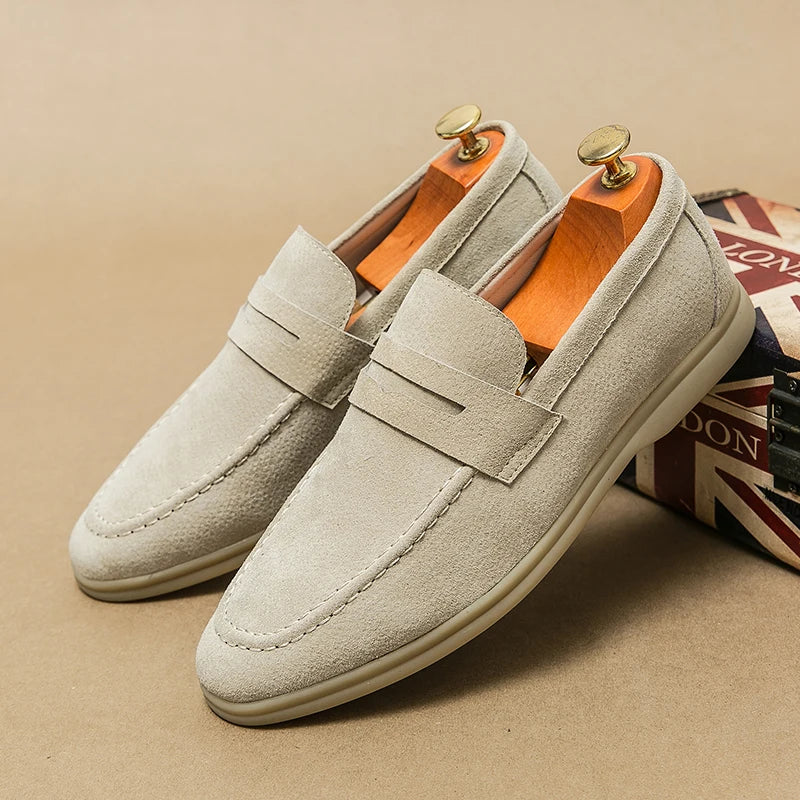 MARCIANO YACHT LOAFERS - DARK KHAKI