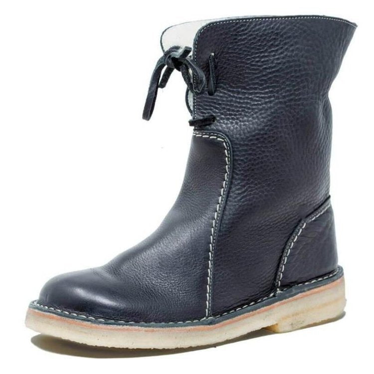 Calyx | High-Quality Leather Winter Boots with Fleece Lining