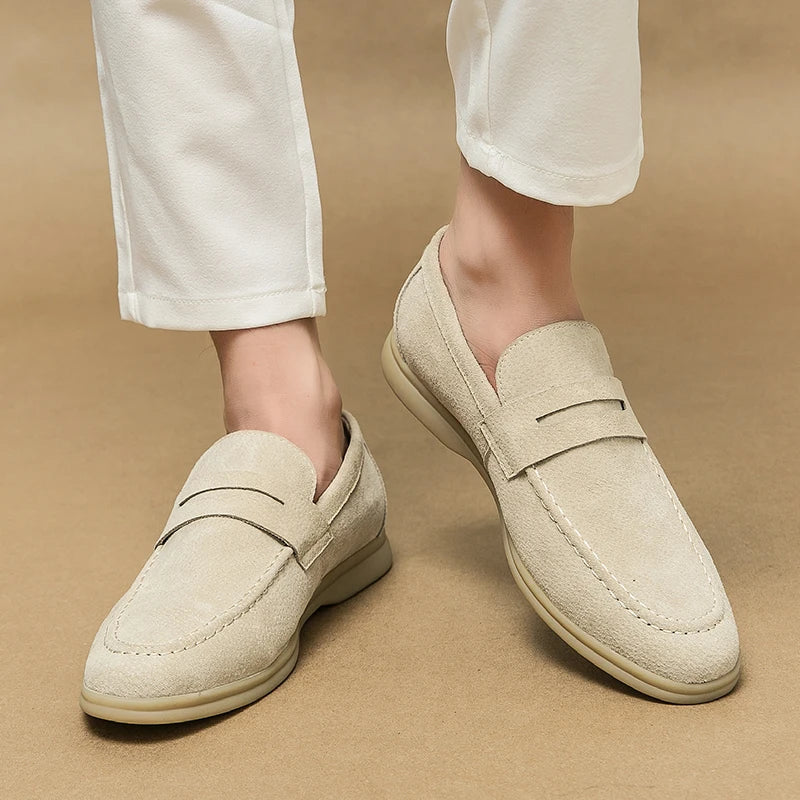 MARCIANO YACHT LOAFERS - DARK KHAKI