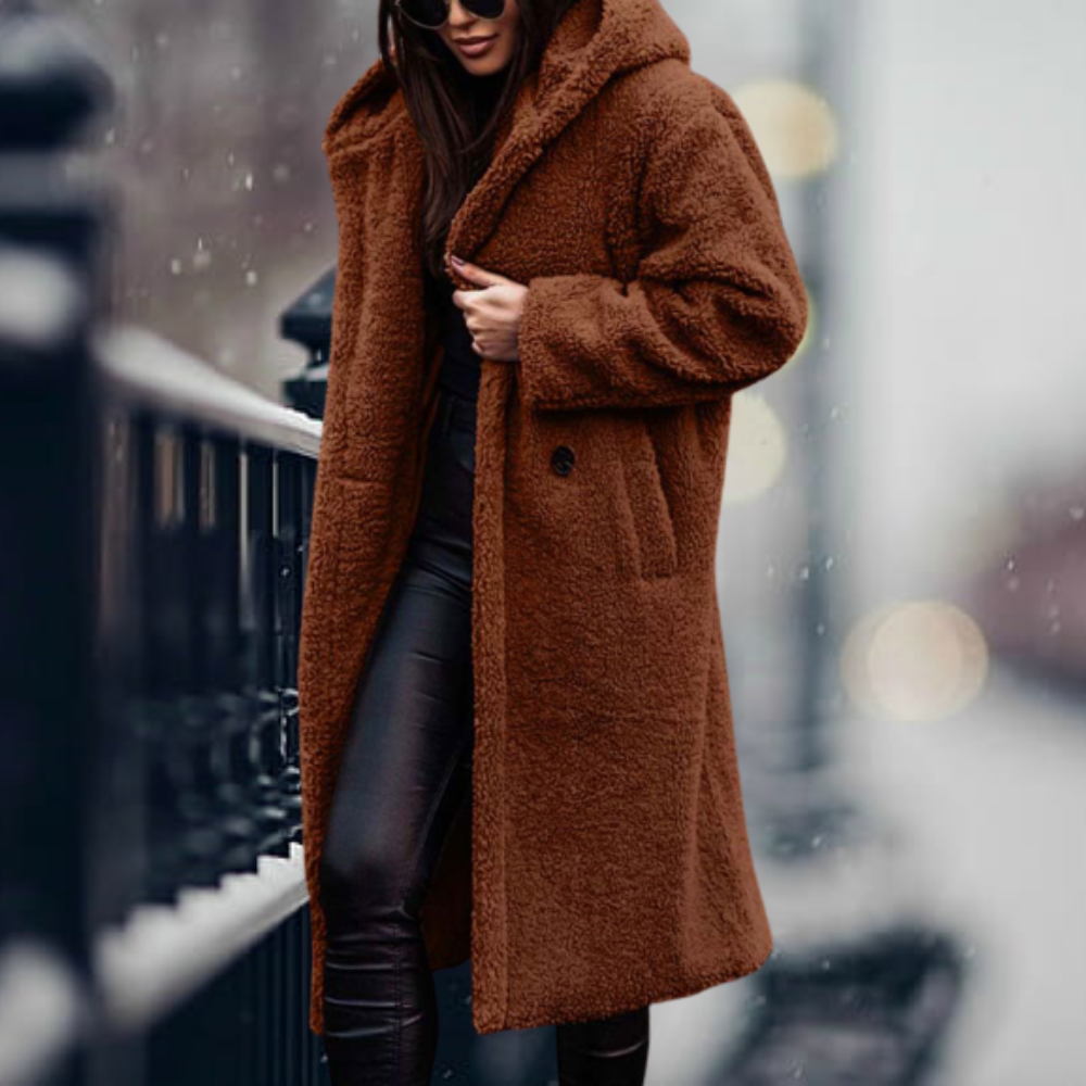 Delilah | Long Teddy Winter Coat for Women