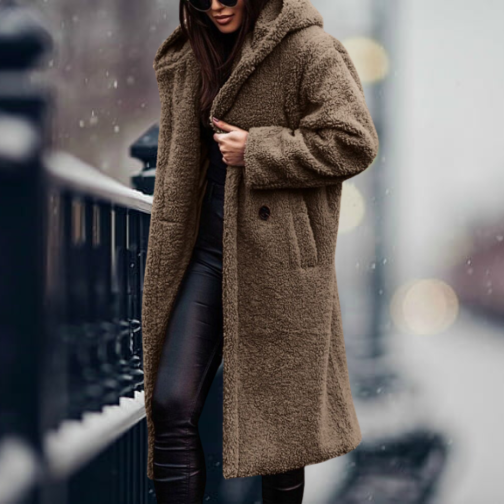 Delilah | Long Teddy Winter Coat for Women