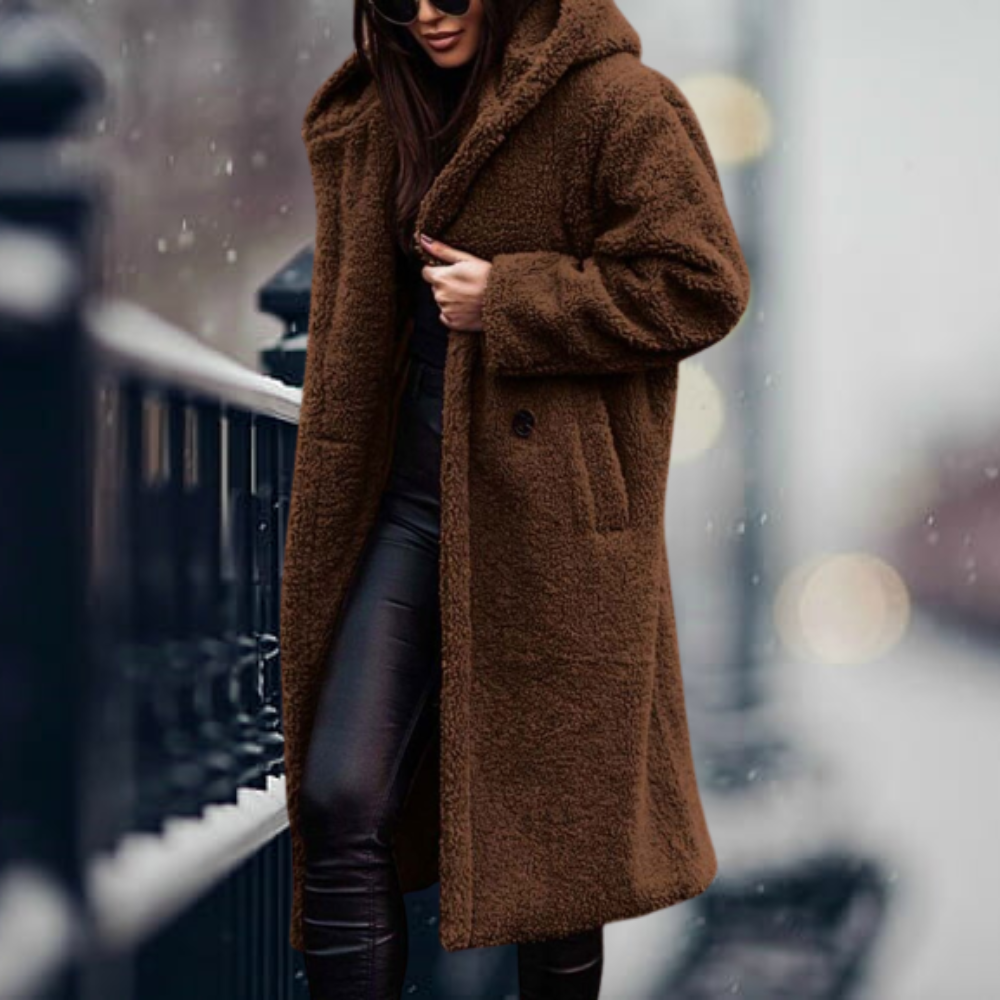 Delilah | Long Teddy Winter Coat for Women