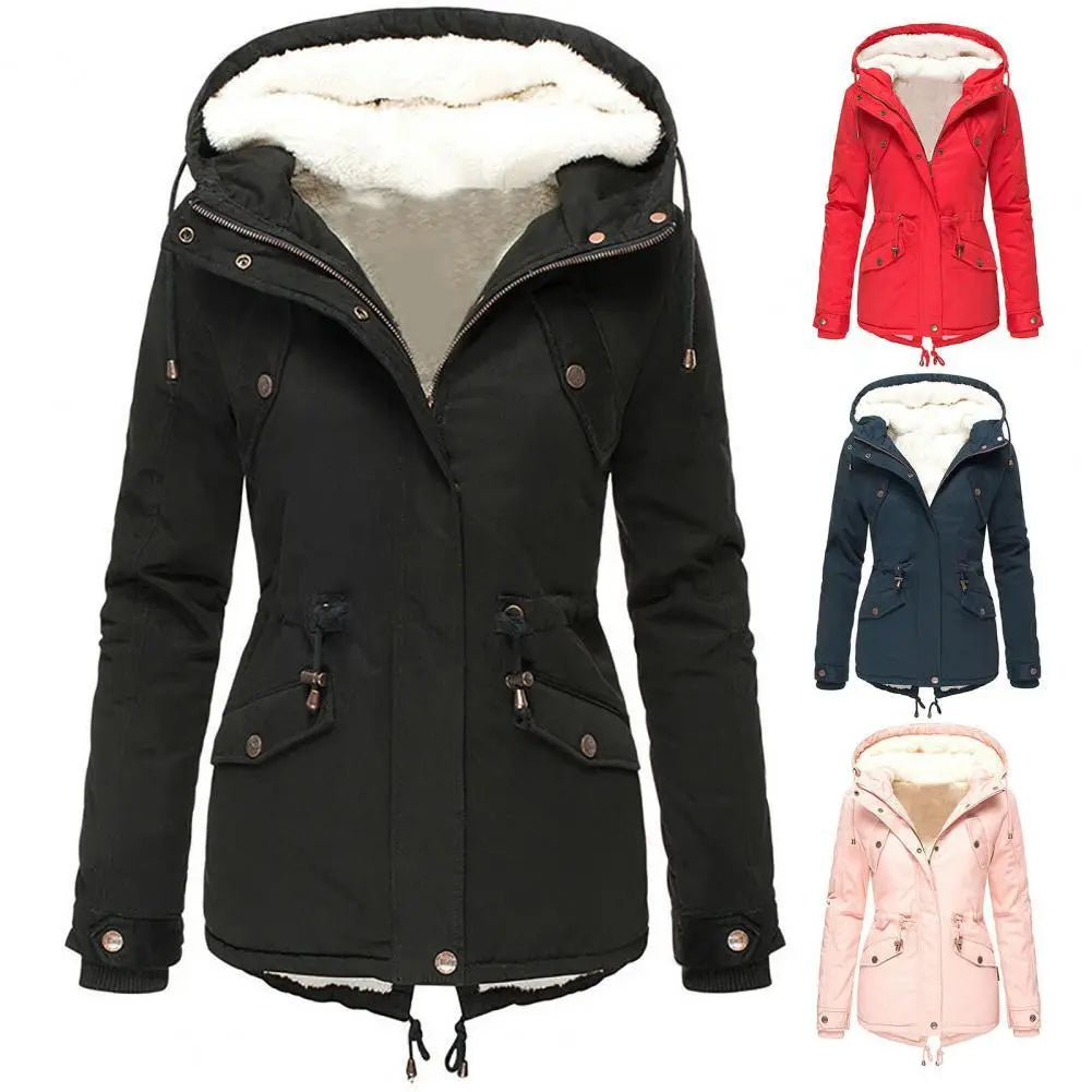 Eliza | Comfortable Winter Jacket with Adjustable Waist and Hood