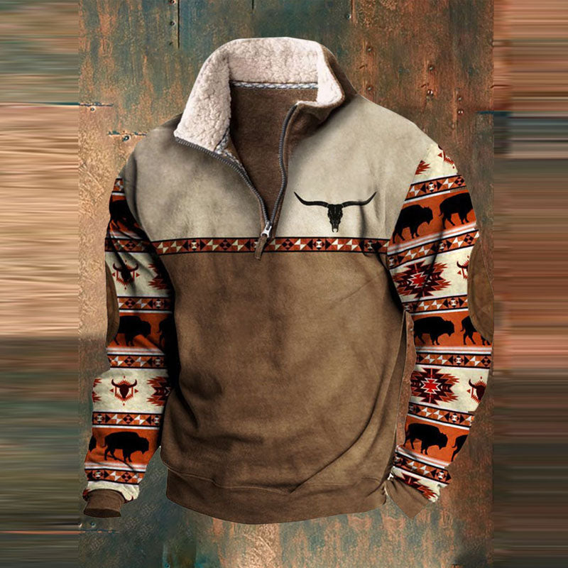 Kelvin | Warm Men's Sweater with 1/4 Zipper