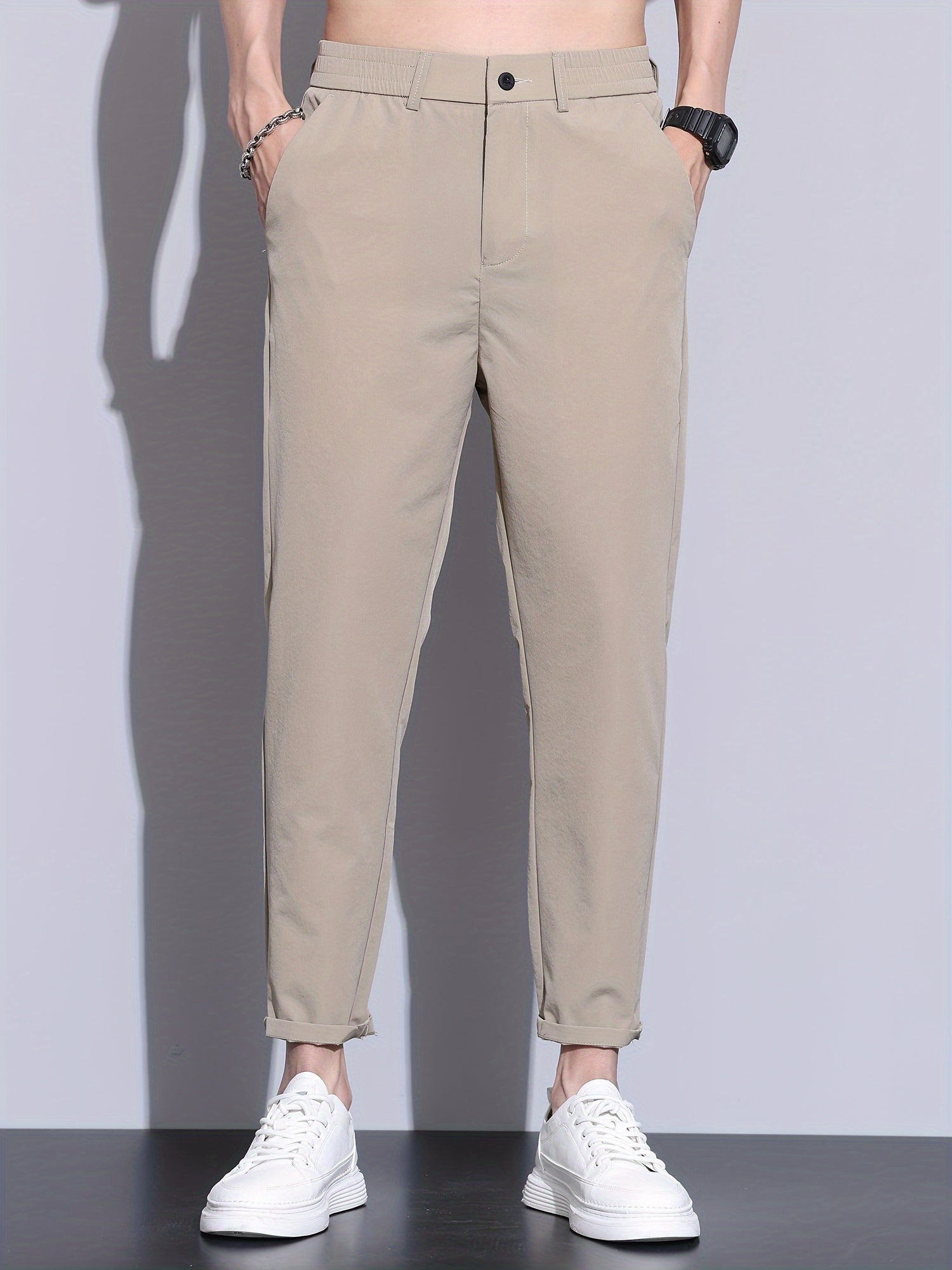 CHINO CROPPED - DARKGREY