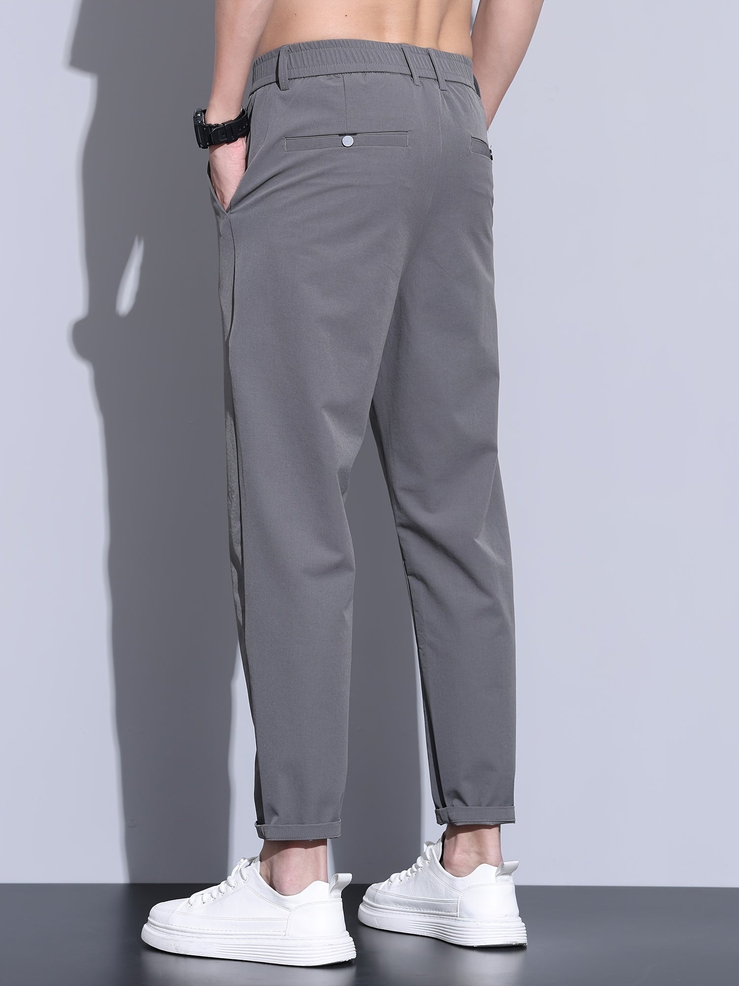 CHINO CROPPED - DARKGREY