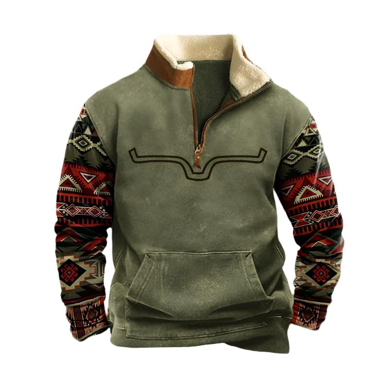 Kelvin | Warm Men's Sweater with 1/4 Zipper