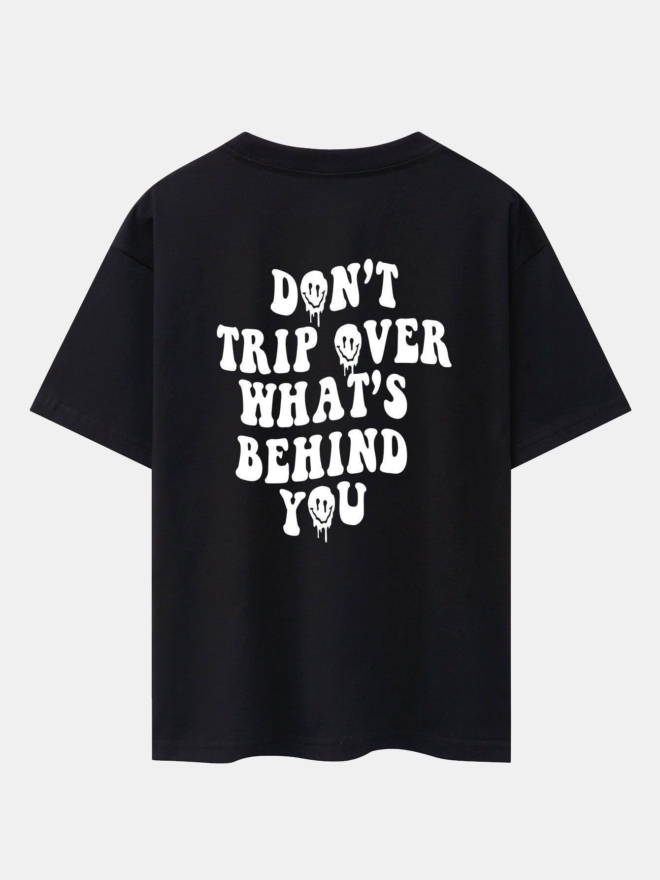 Slogan Back Print Oversize T-Shirt & Corduroy Shorts