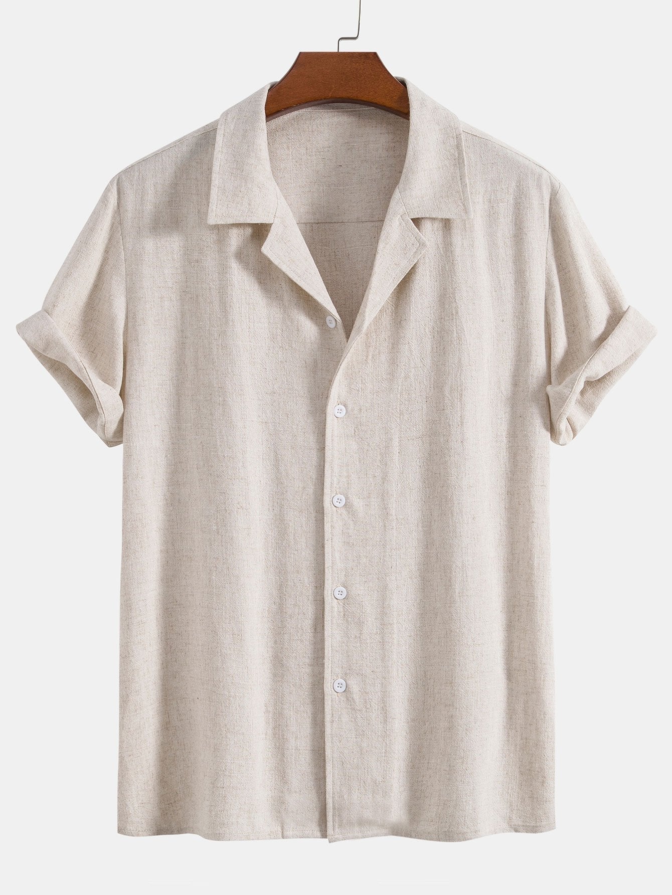 Linen Rayon Blend Cuban Shirt