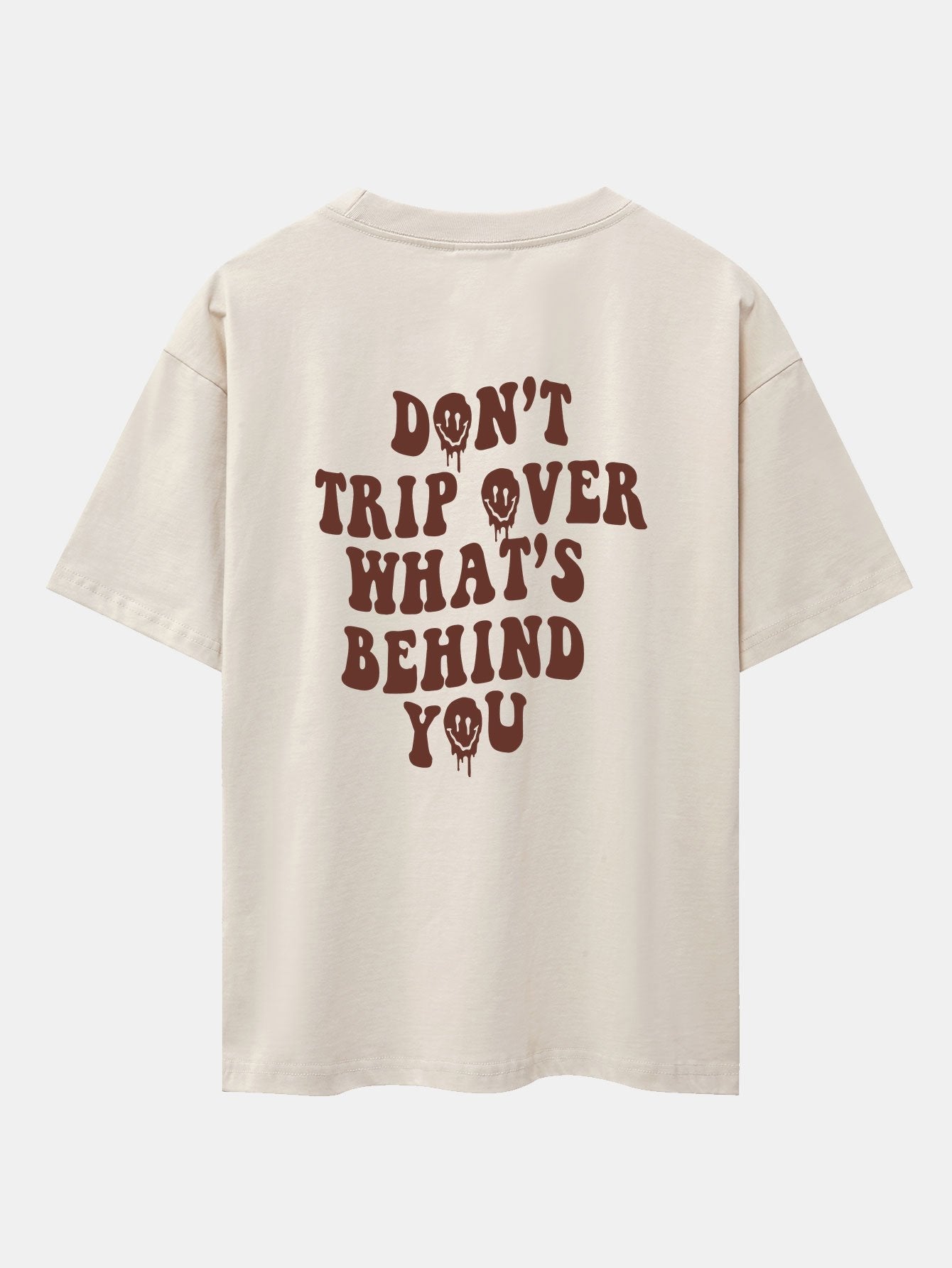 Slogan Back Print Oversize T-Shirt & Corduroy Shorts